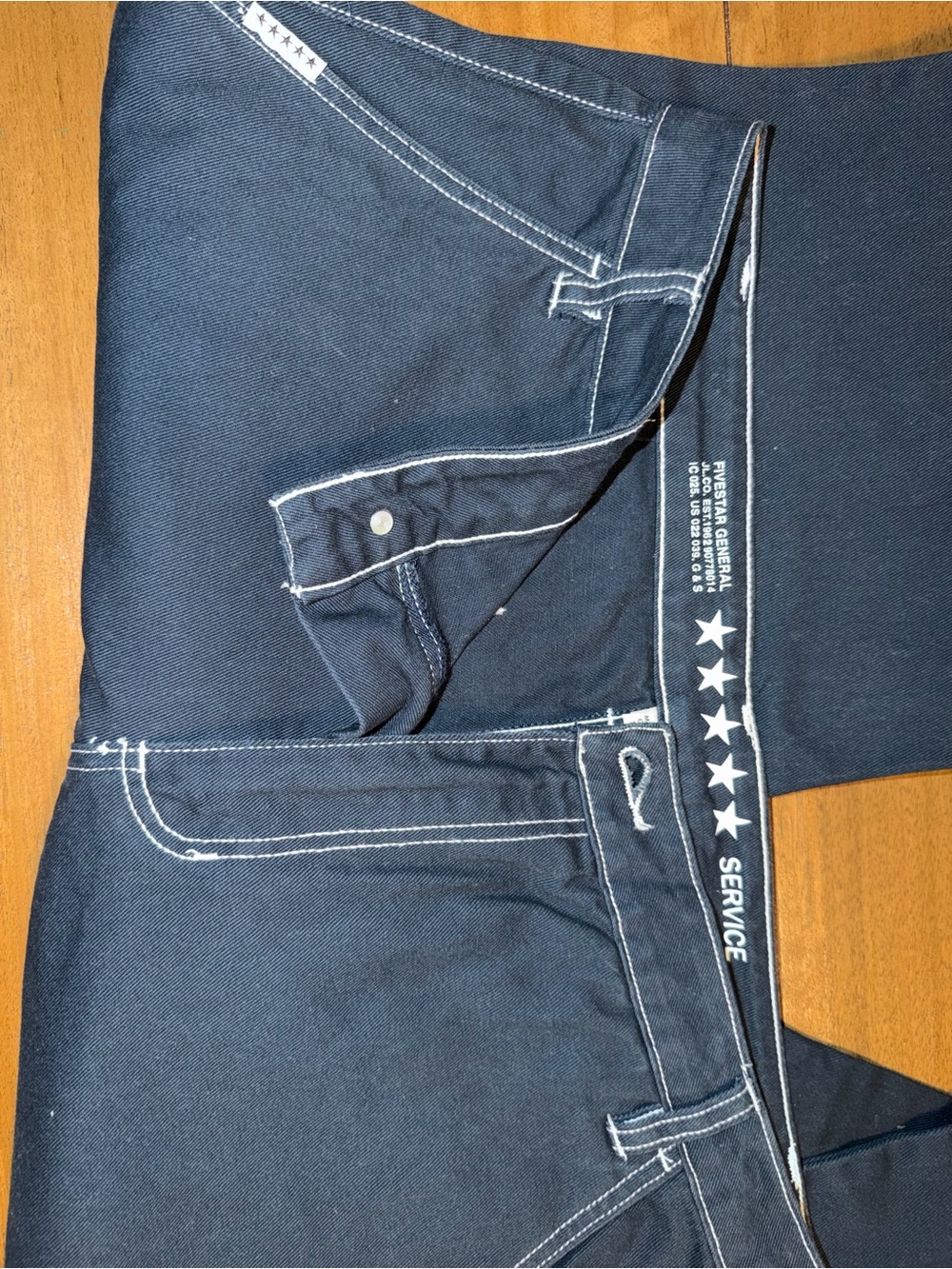 Women's Dark Navy Jeans with Contrast Stitching